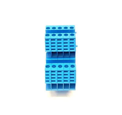 43550 BL,EURO D4-2 | Morsettitalia EURO D4-2 Two Stage Terminal Block, Blue, 43550 BL LOT OF 5 - Used