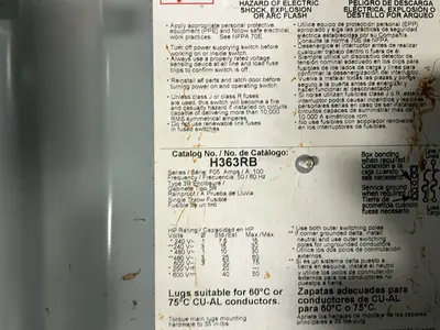 Used SQUARE D H363RB Switchgears Ohio US | HGR 24 #1330287