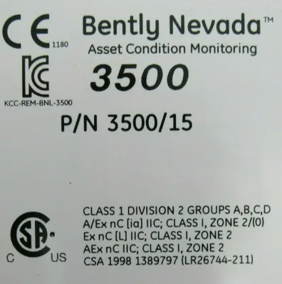 NEW BENTLY NEVADA 3500/15 POWER SUPPLY PWA127610-01 W/ 125840-01 POWER MODULE
