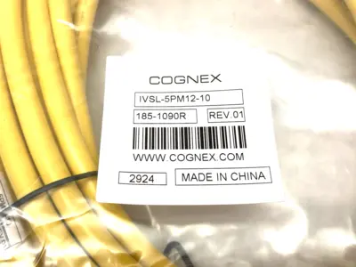 NEW COGNEX EXTERNAL LIGHTING CONNECTING CABLE M12 5-PIN 185-1090R