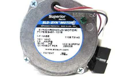 NEW SUPERIOR ELECTRIC SS451-1016 SLO-SYN SYNCHRONOUS MOTOR 120V 0.8 A SS4511016