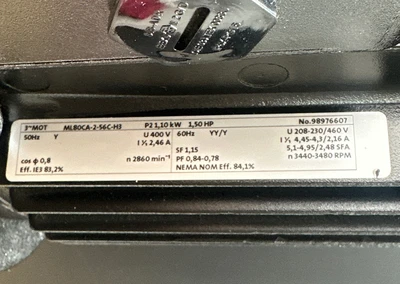 NEW Grundfos TP50-160/2A-G-A-BUBE-GX2