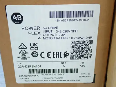 New | in-Stock ALLEN BRADLEY 22AD2P3N104 Variable Speed Drives Ohio US | HGR 24 #914414