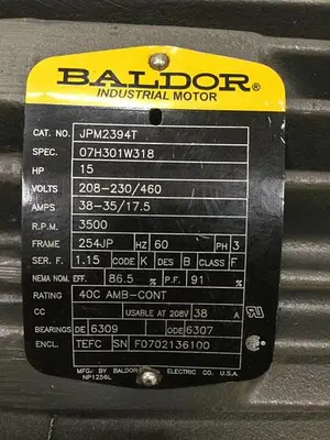USED BALDOR JPM2394T