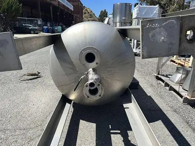 Tank, 425 Gallon, Stainless Steel, 55 PSI, DT/DB, Morfab #S744613