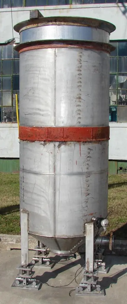SPC4781  Tank 350 gallon vertical tank, Stainless Steel, conical