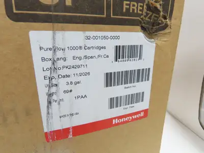 Honeywell 320010500000 Eyesaline 3.8 Gallon Eye Wash Solution Cartridge Box of 2