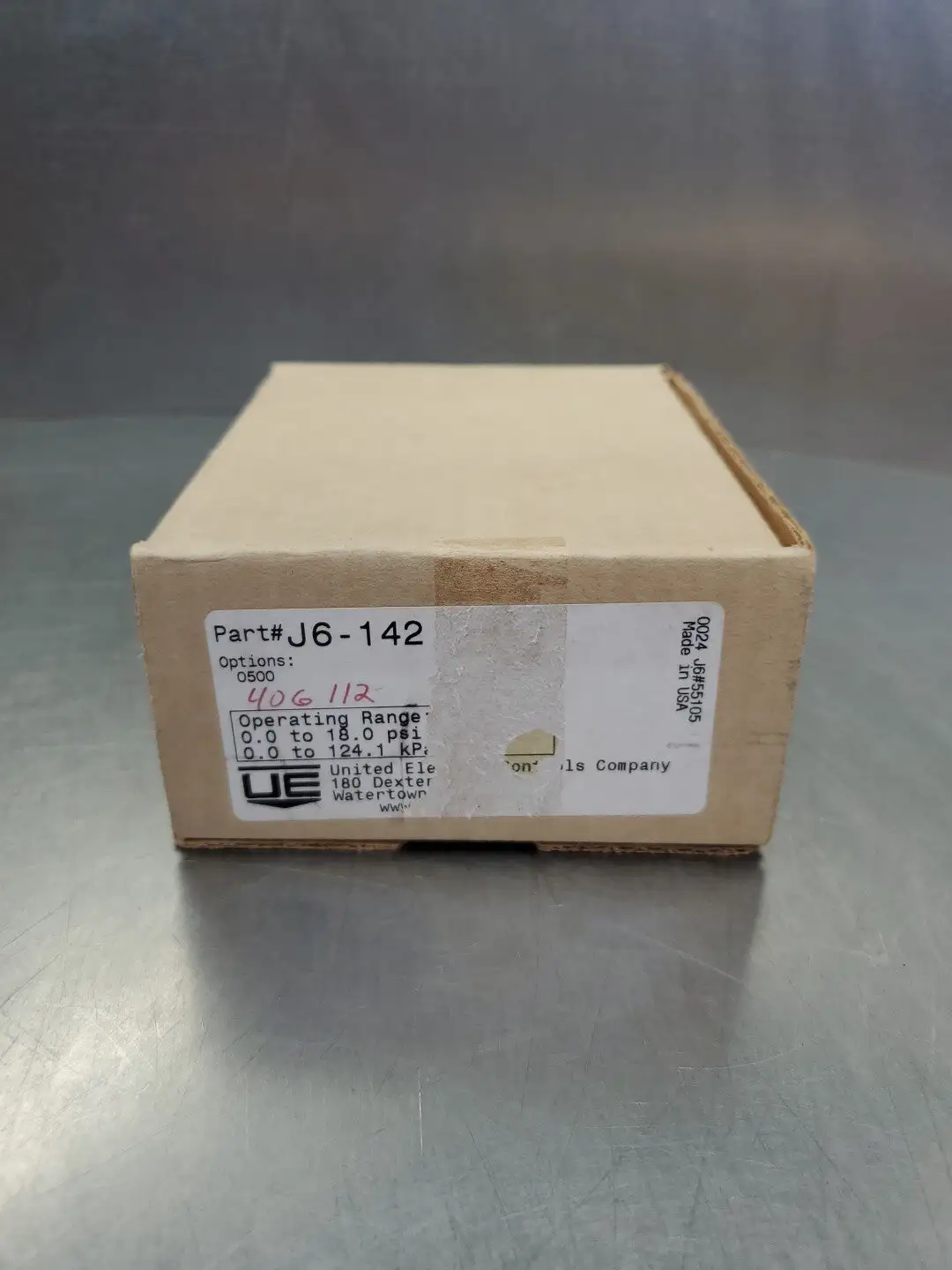 USED United Electric Controls J6-142, Option-050 406112