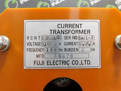Fuji Electric 10293A/81 Current Transformer 0.16/20V 12.5/0.1A 180Hz 2VA Used