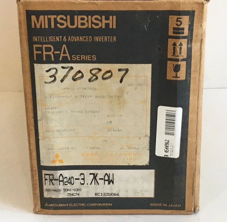 New | in-Stock Mitsubishi FR-A240-3.7k-AW Motors (misc) Indiana US | J&J Industrial Supply #513937