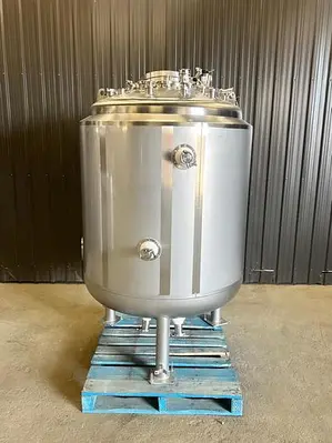 Used 264 Gallon Jacketed Tank (Reactor), 316L Stainless Steel, Insulated, Full Vacuum