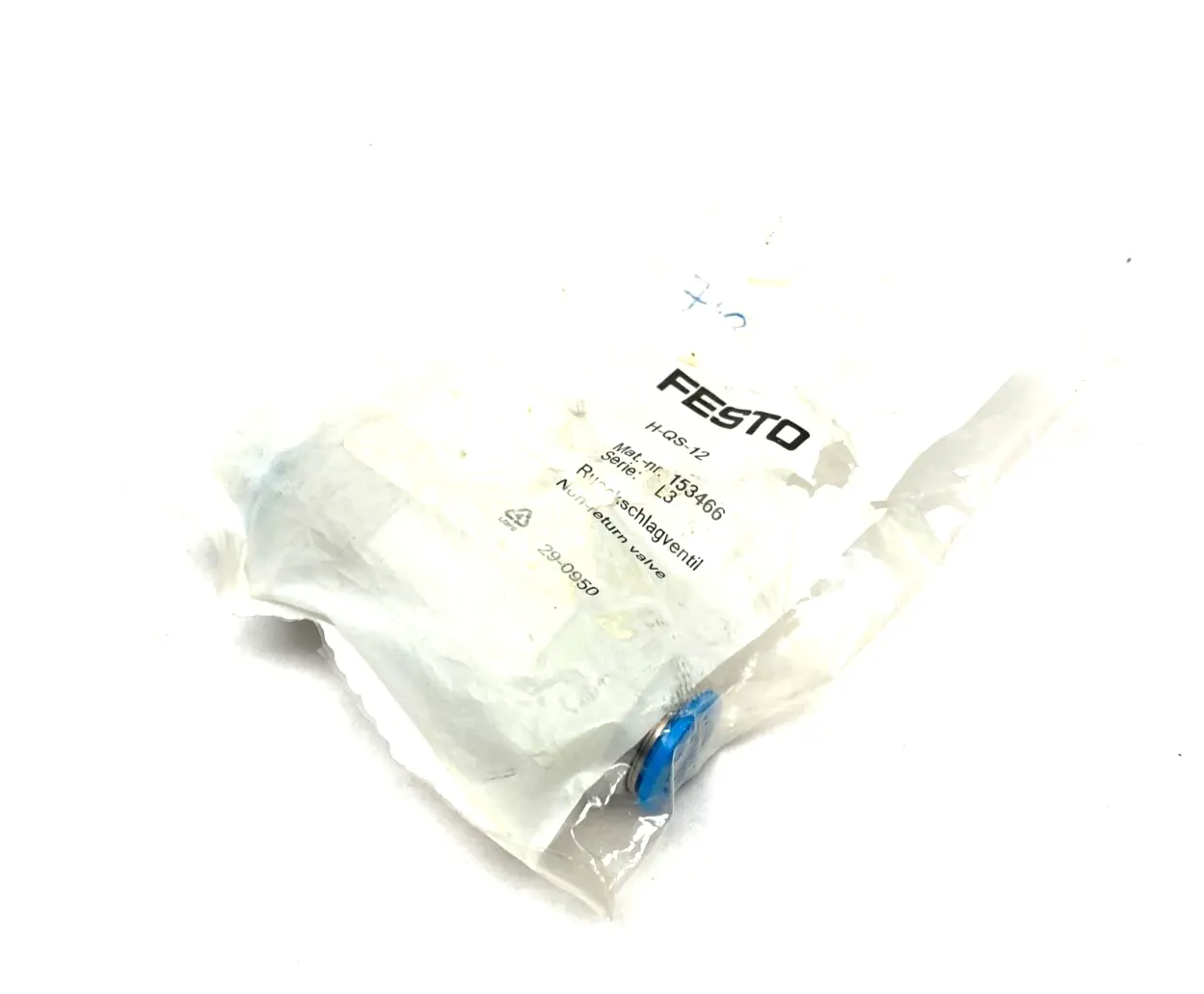 H-QS-12, 153466 | Festo H-QS-12 Non-Return Check Valve 153466 - New