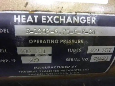 USED THERMAL TRANSFER R-1003-6.75-6-F-CN
