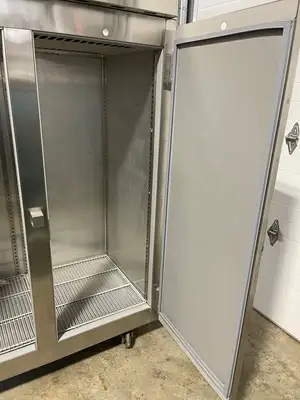 Used Victory Used Victory VF-SA-2D 52" Top Mounted Double Solid Door Reach-In Freezer 115V Freezers Illinois US | Falcon Restaurant Supply #1376127