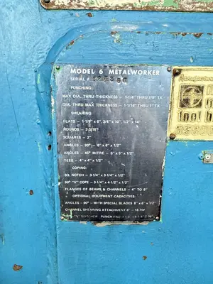 USED ACME #6 METALWORKER