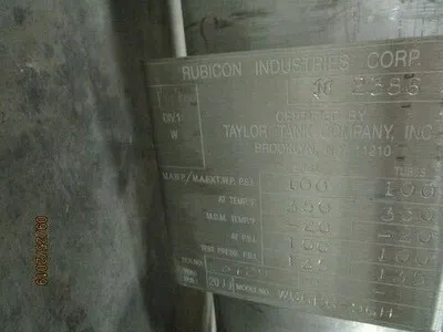 Used RUBICON _UNKNOWN_ Heat Exchangers West Virginia US | Cooper Industries #1408876