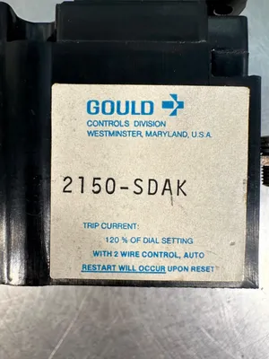 Gould 2150-SDAK Thermal Relay (4c-39)