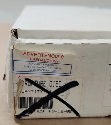 NEW Continental Disc Corporation 322072