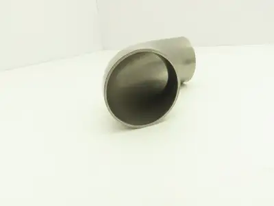 BW-200-90 2" OD Butt Weld Vacuum 90° Elbow SS Tumble Finish A = 3" Lot of 8