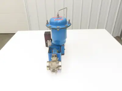Jamesbury Quadra-Powr II QP1C/M 1" Segment SS Ball Valve Actuator & Positioner