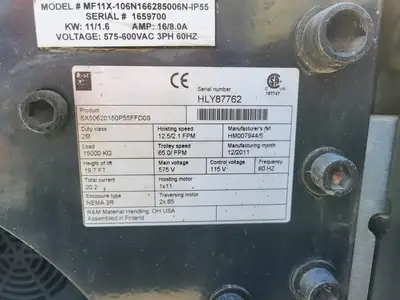 USED 2013 CRS CRANESYSTEMS INC. SX50620150P55FFD0S