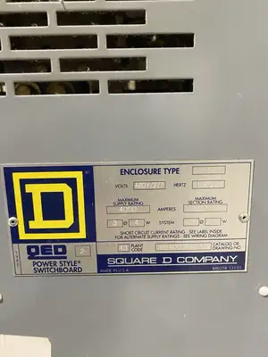 | Square D QED 2 4000A Power Deadfront Switchboard SLB 3413-ST -See Description - Used