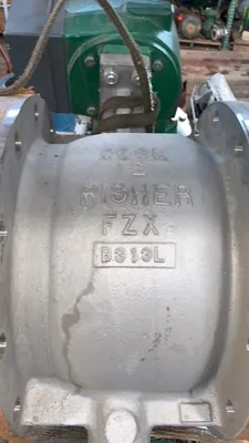 12" V150 Fisher V-Ball Control Valve, New Storeroom Spare