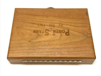 USED RITE MARK STEEL STAMP SET W/ LETTERS & NUMBERS