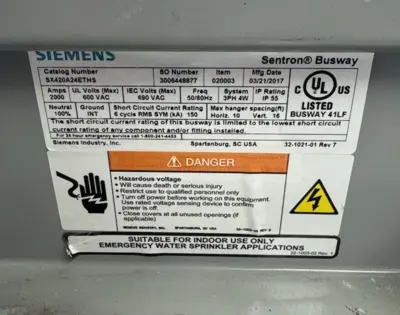 Used Siemens SX420A24ETHS Electrical Boxes California US | Davliegogo LLC #1705604