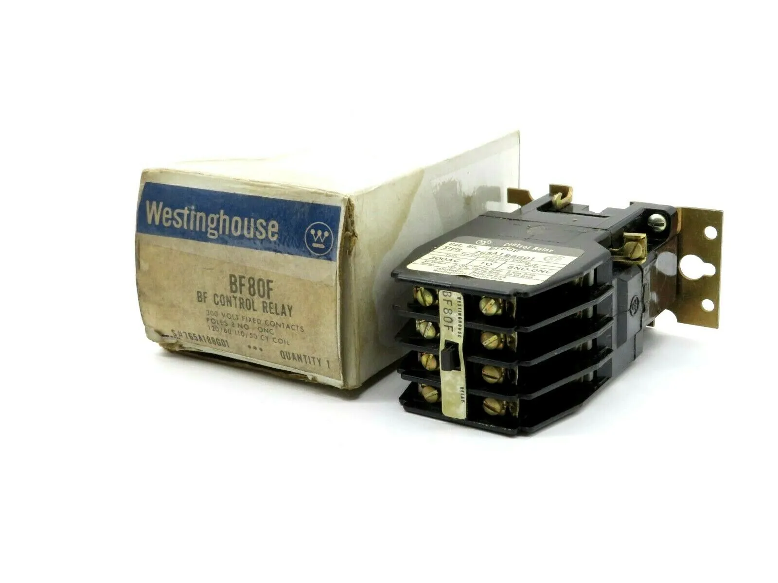 NEW WESTINGHOUSE BF80F CONTROL RELAY 765A188G01