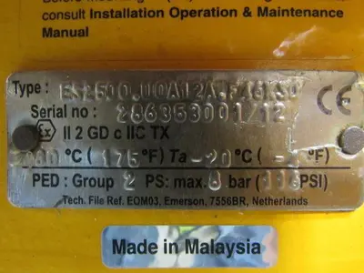 EL-O-Matic ES2500.UOA12A.F46K30 Pneumatic Valve Actuator 11.8" Bore 2.2" Stroke