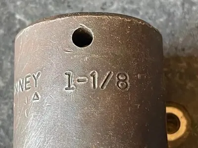 Bonney 1 1/8 USA Short Impact Socket 6pt. 1/2"Dr.  P3236