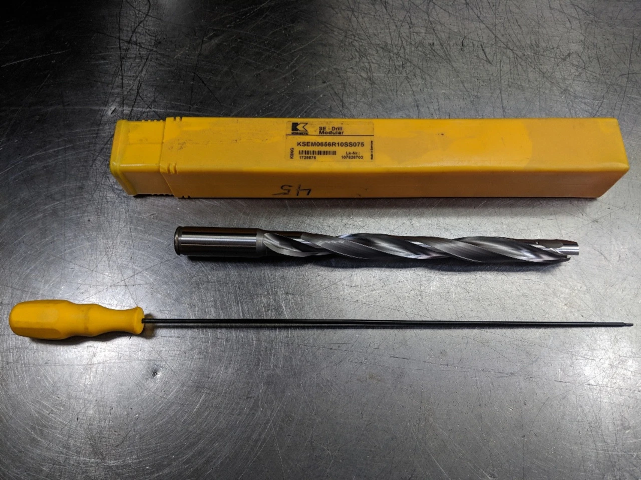 Kennametal 0.6563" Indexable KSEM Drill 1" Shank KSEM0656R10SS075 (LOC2655A)