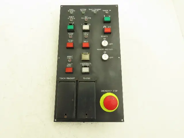 Fanuc A05B-2022-C121 HMI Operator Control Panel Push Button W/E-Stop No Keys