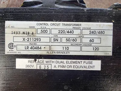 Used ALLEN-BRADLEY X-211293 Transformers Michigan US | Midwest Press and Automation #1455992