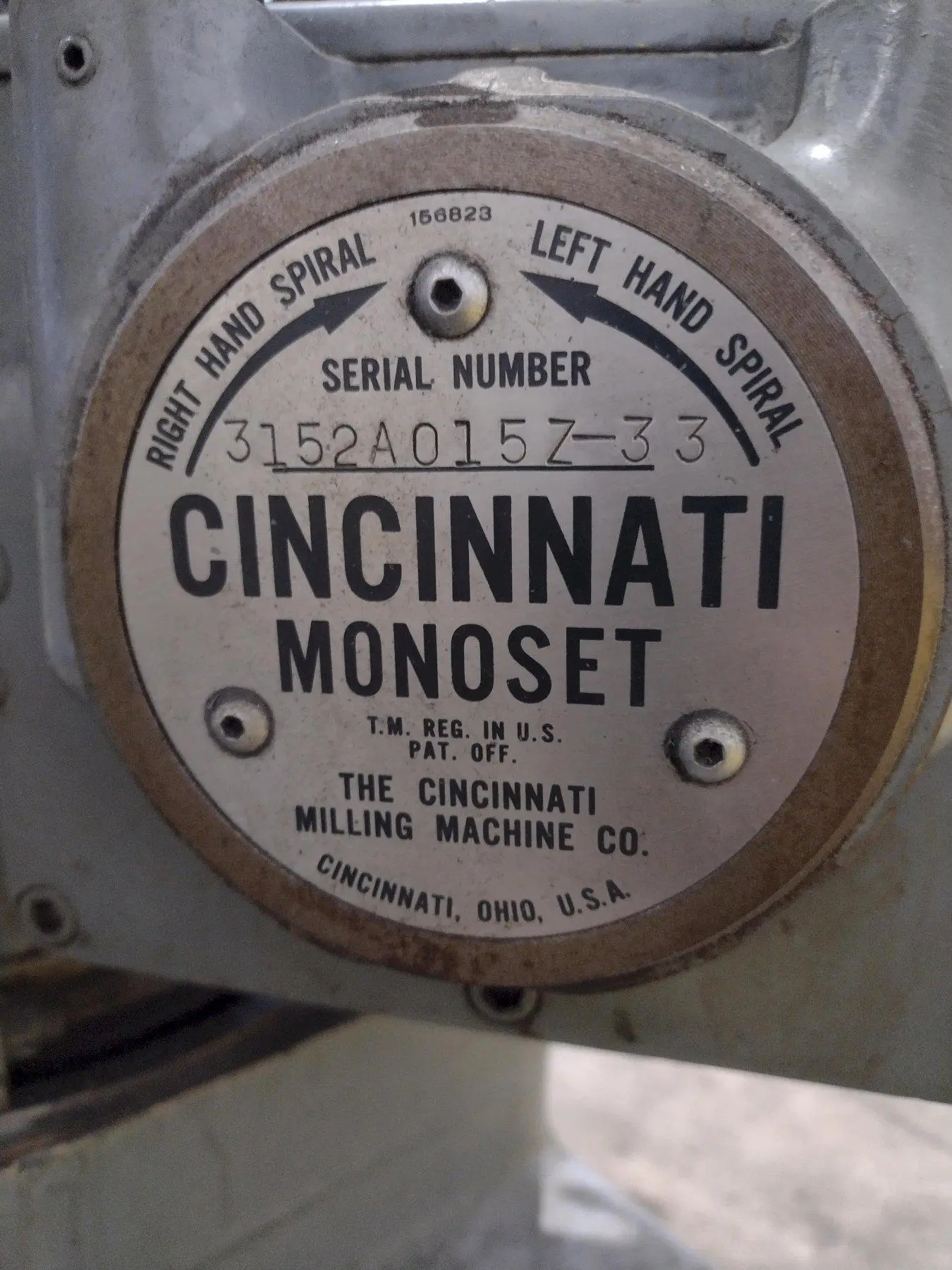 USED CINCINNATI MT MONOSET
