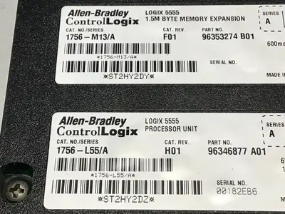 USED ALLEN BRADLEY 1756-L55 SER A