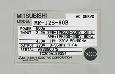 USED MITSUBISHI MR-J2S-60B