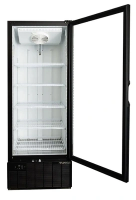 181-0026 Habco SF28HCBXTDM Single Glass Swing Door Self Contained Freezer