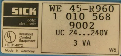 NEW SICK WE45-R960 THROUGH-BEAM SENSOR WE45R960