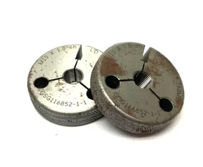 GSG116852-1-1 | Threaded Ring Gage LO GO Set M10 x 1.0-6H GO PD 9.350, LO PD 9.238 - New Other