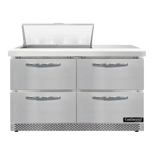 Continental D48N8-FB-D 48" Designer Line Sandwich/salad Prep Table W/ Refrigerated Base, 115v