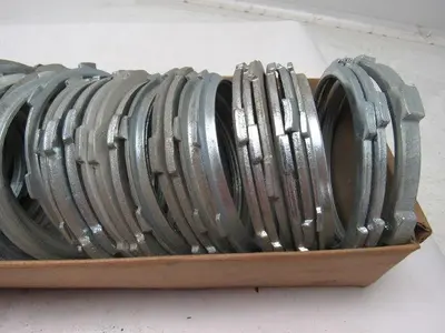 4" Steel Conduit Locking Nut, Mix Of Manufacturers Lot Of 54