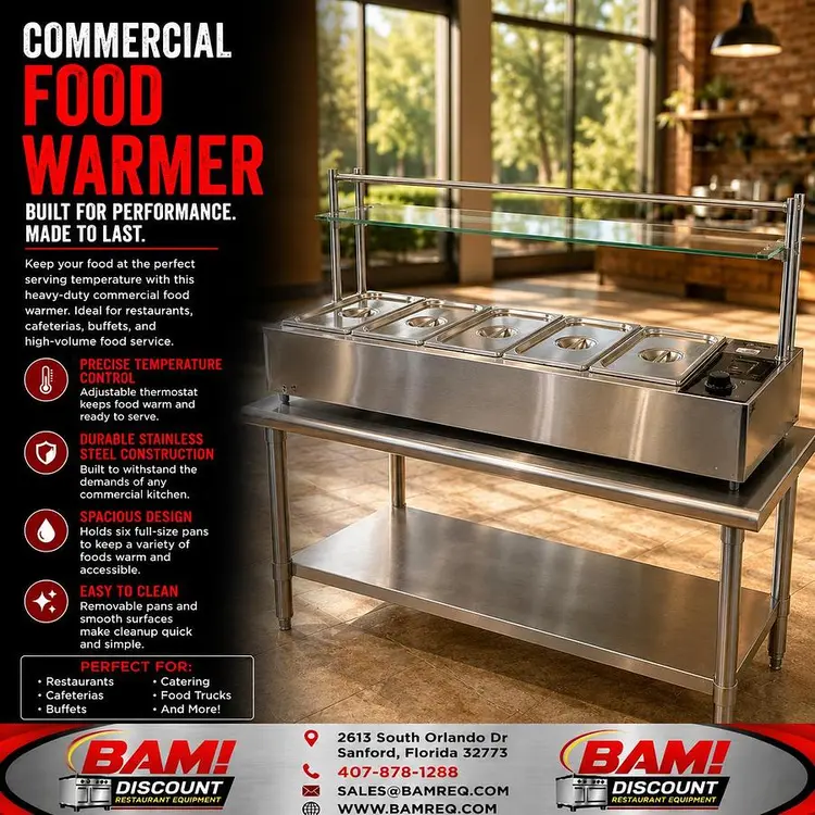 Used VEVOR SC-TC-316 Steam Tables (Food) Florida US | BAM Discount Restaurant Equipment #1335744