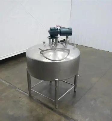 Tank, 200 Gallon, Stainless Steel, Agitated, Crepaco, Sweep Agitation, #5991727