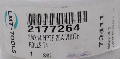 NEW FETTE 3/4X14 NPTF 2177264 THREAD ROLLER T42-606-20A