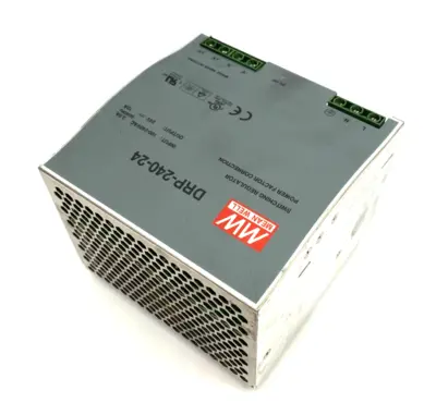 DRP-240-24 | Meanwell  Power Supply, DIN rail Mount, Switching Regulator - Used