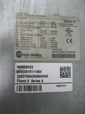 USED Allen-Bradley 20BD156A3ANNAND0