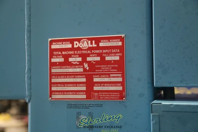 Used DOALL 2013-V Vertical Band Saws California US | Sterling Machinery Exchange #1465998
