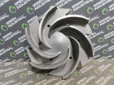 Unbranded 6 Vane Impeller 9.5 in OD 2.5 in W Used